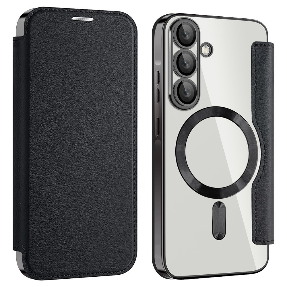 Samsung Galaxy A56 5g Flip Case, Rfid Wallet Magsafe Mit Kameraschutz, Schwarz