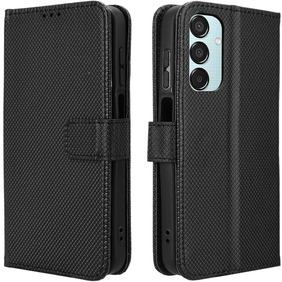 Samsung Galaxy M15 5g Flip Case, Wallet Smart Magnet, Schwarz