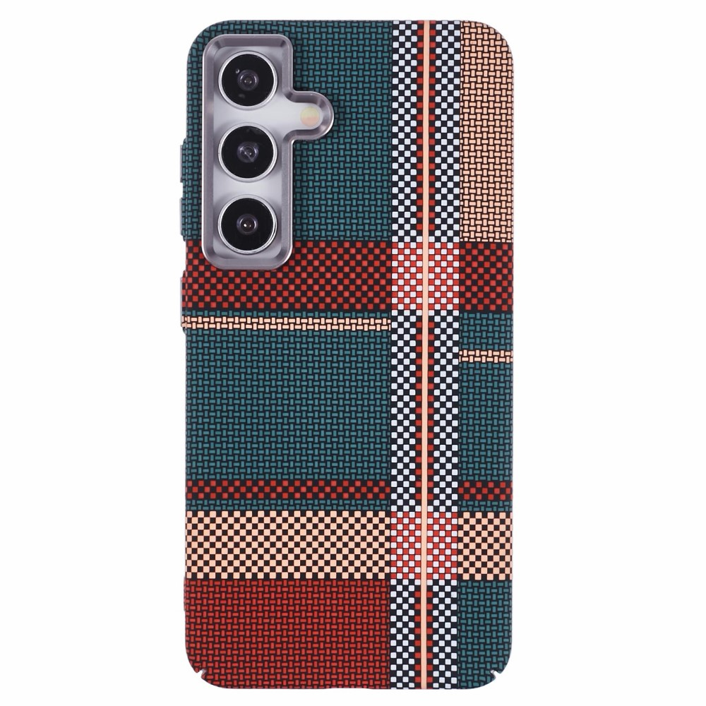 Samsung Galaxy S25 Hülle, Carbonfaser Magsafe, Rot/grün