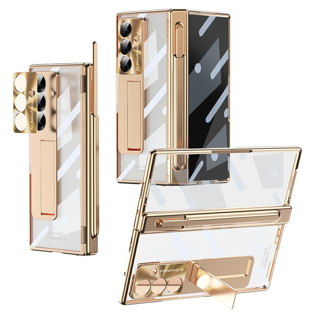 Schutzhülle Für Samsung Galaxy Z Fold7 5g, Mit Ständer, Gold