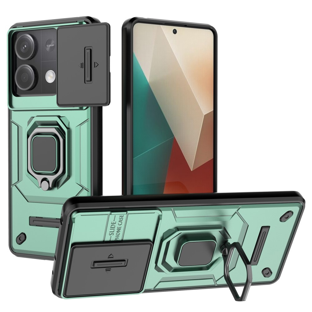 Kamera-objektiv-schutzhülle Mit Ständer Für Xiaomi Redmi Note 13 5g, Grün