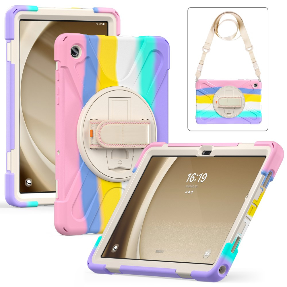 Schutzhülle Für Samsung Galaxy Tab A9+ X210 / X215 / X216b, 360° Drehbar, Farbig