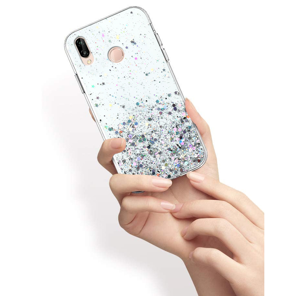Huawei P20 Lite Hülle, Glitzernd, Transparent