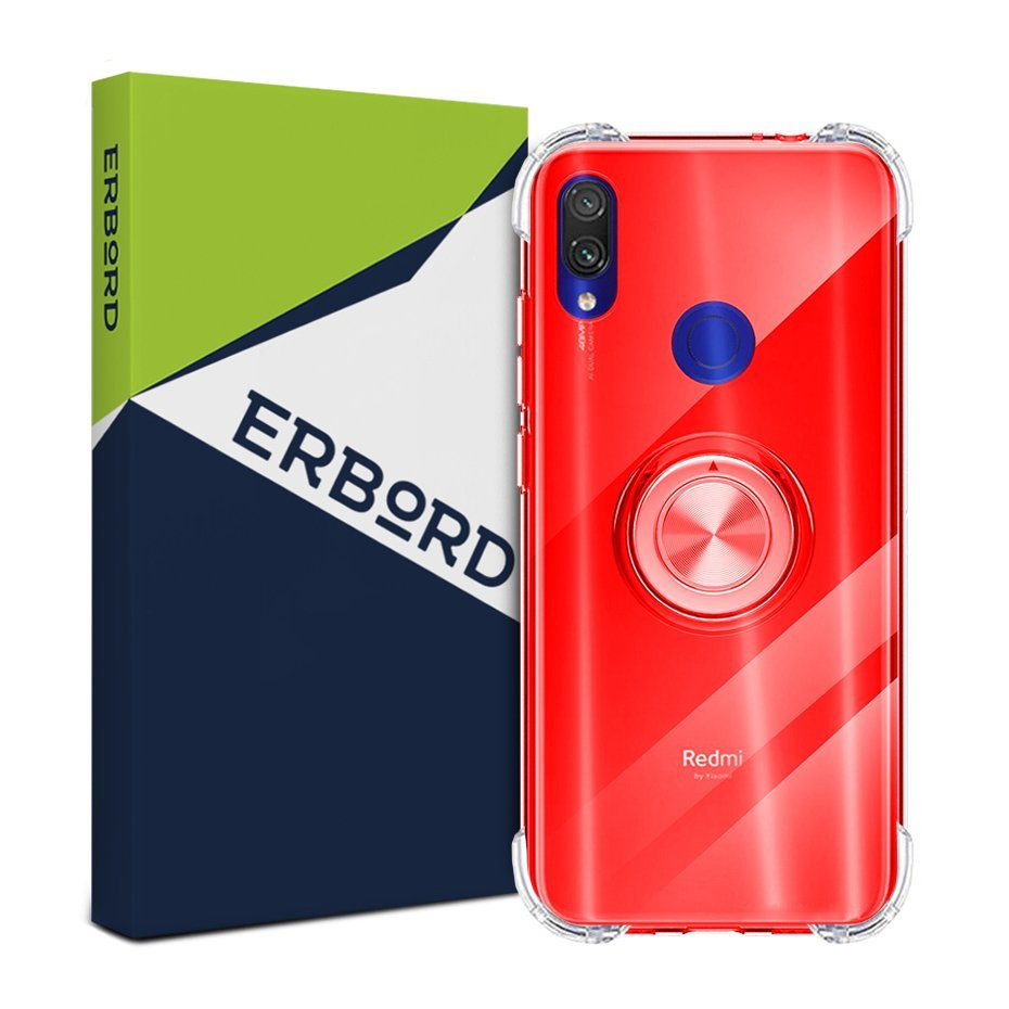 Schutzhülle Für Xiaomi Redmi 7, Silikon Mit Airbag-ring, Rot