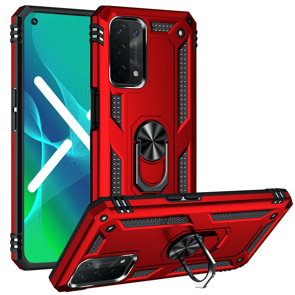 Gepanzerte Schutzhülle Für Oppo A54 5g/a74 5g/a93 5g, Nox Case Ring, Rot