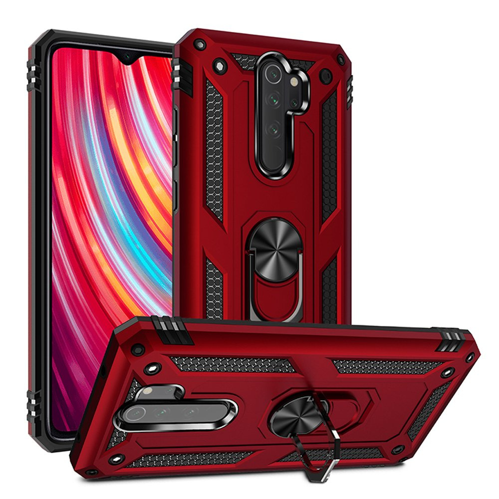 Gepanzerte Schutzhülle Für Xiaomi Redmi Note 8 Pro, Nox Case Ring, Rot