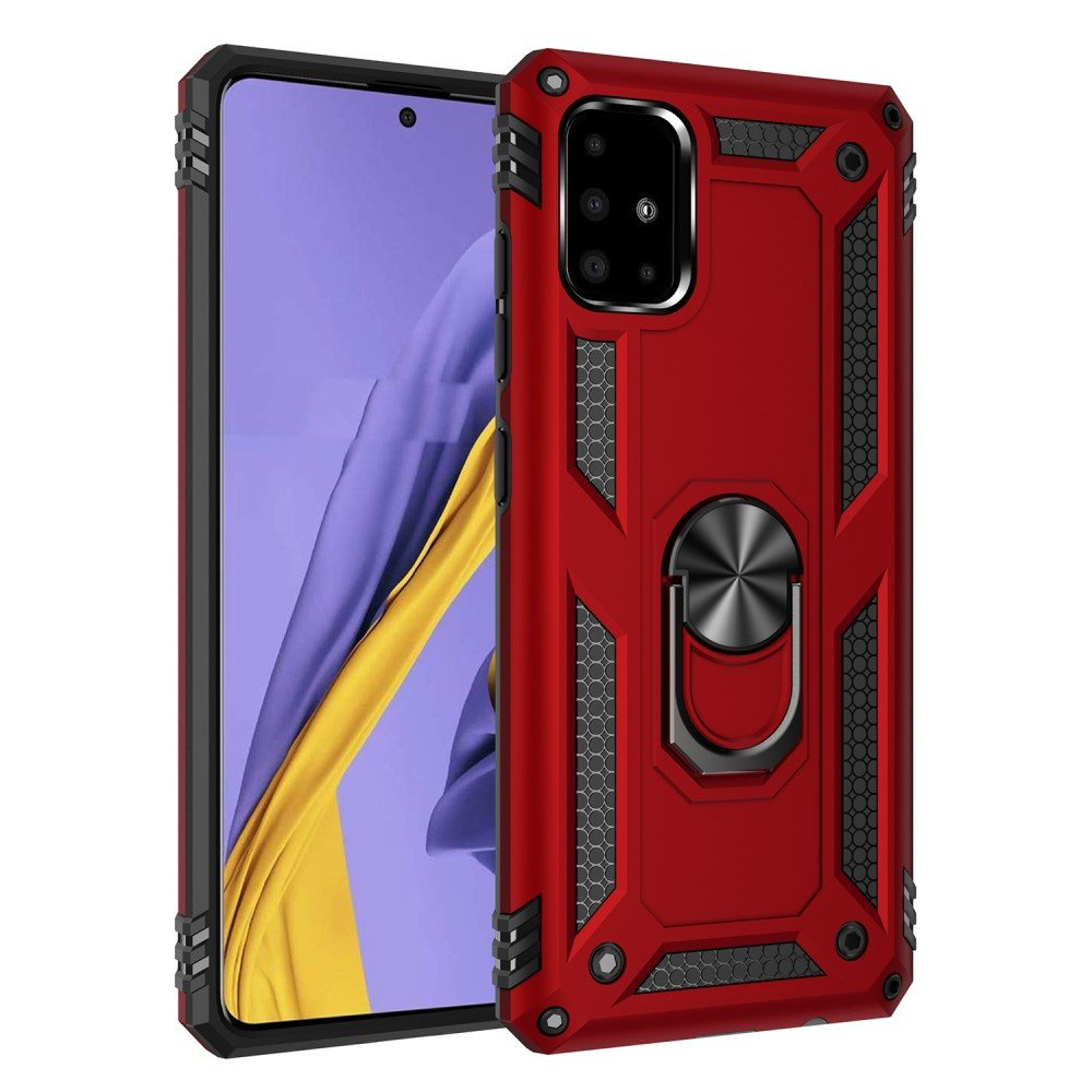 Gepanzerte Schutzhülle Für Samsung Galaxy A51, Nox Case Ring, Rot