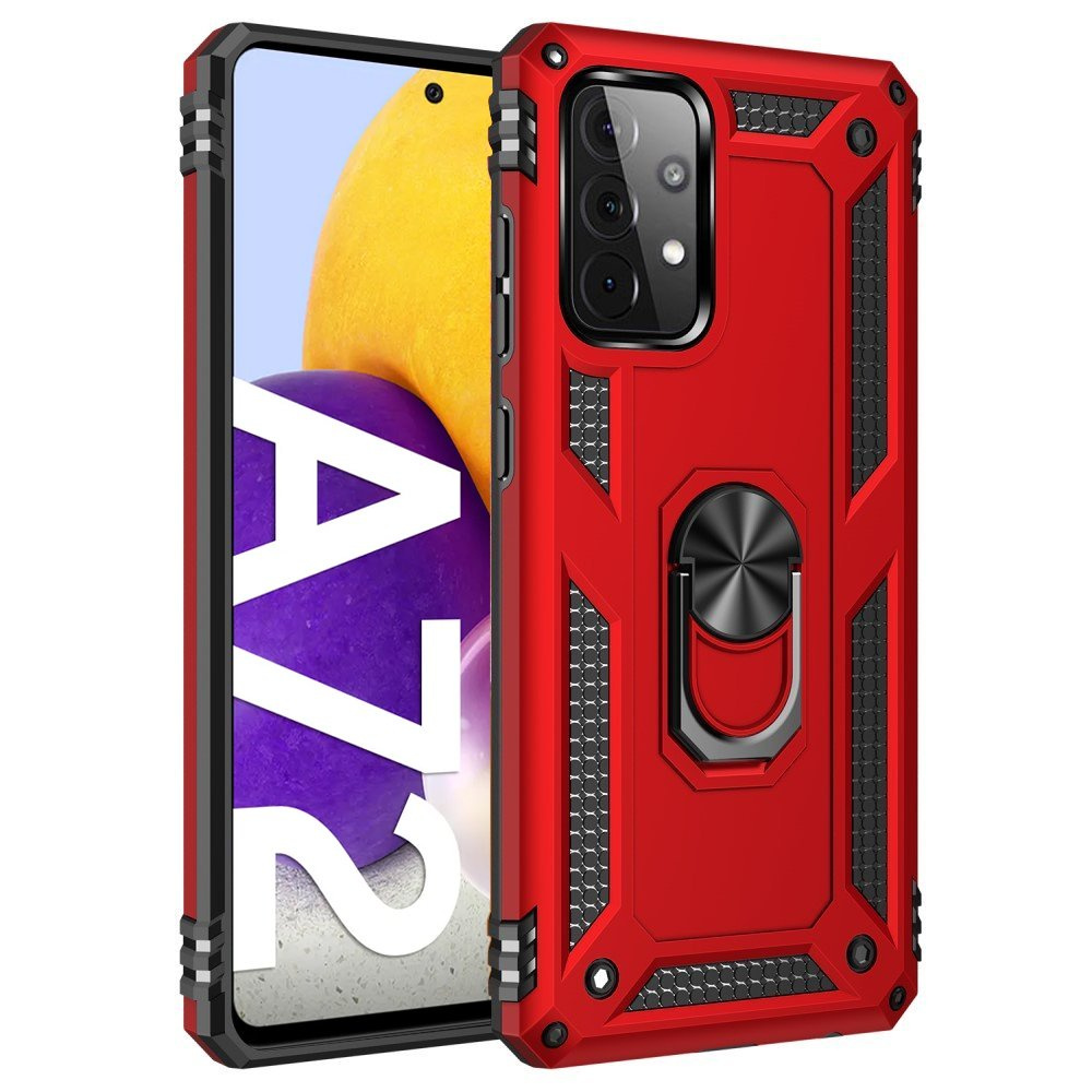 Schutzhülle Mit Rundumschutz Für Samsung Galaxy A72 5g, Nox Case Ring, Rot