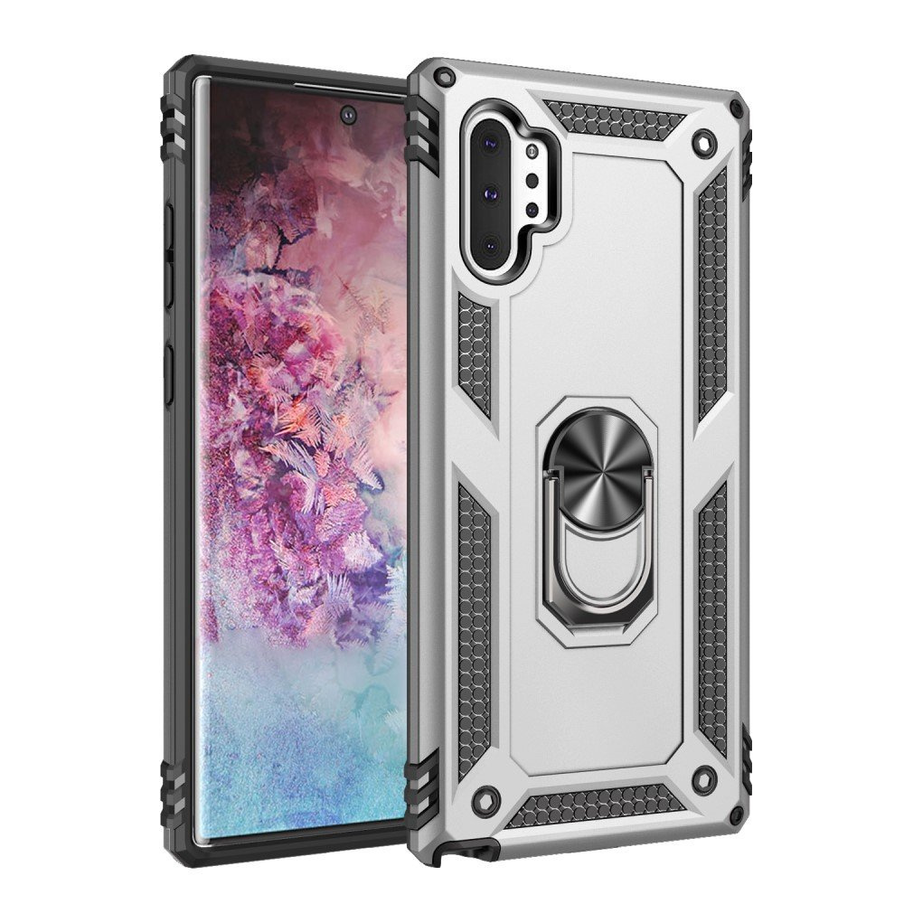 Gepanzerte Schutzhülle Für Samsung Galaxy Note 10+ Plus, Nox Case Ring, Silber