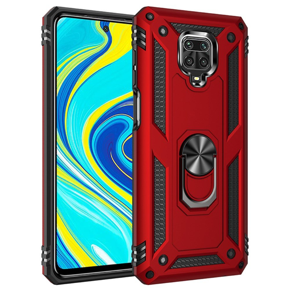 Gepanzerte Schutzhülle Für Xiaomi Redmi Note 9s / 9 Pro, Nox Case Ring, Rot
