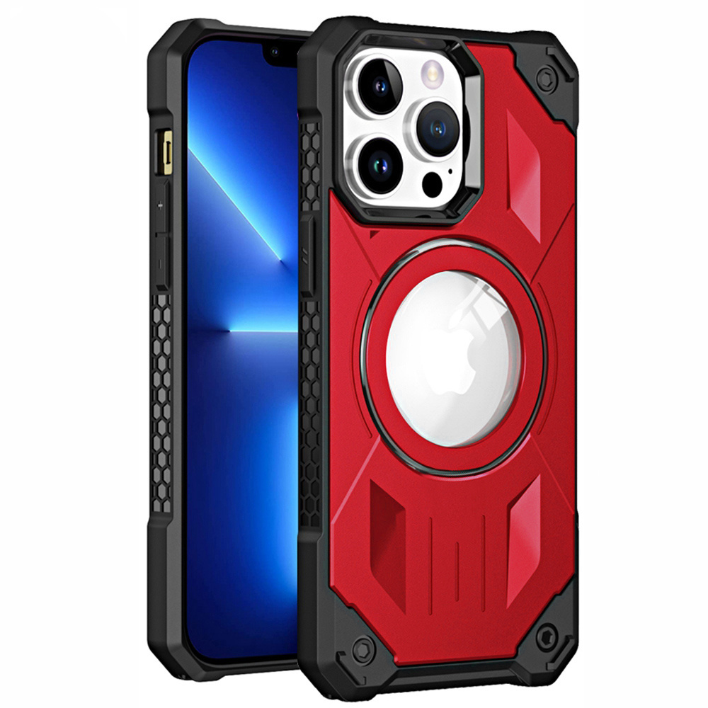Iphone 12 Pro Max Heavy Duty Magsafe Hülle, Rot