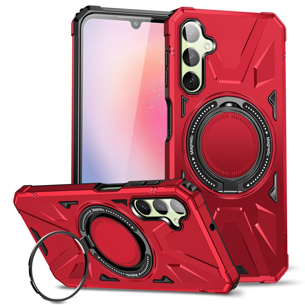 Magsafe-hülle Für Samsung Galaxy A54 5g, Mit Ständer Und Halterung, Rot