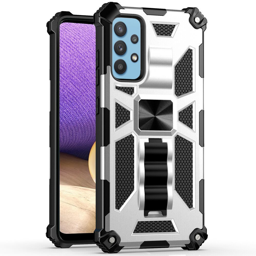 Schutzhülle Für Samsung Galaxy A32 5g, Armor Kickstand, Silber