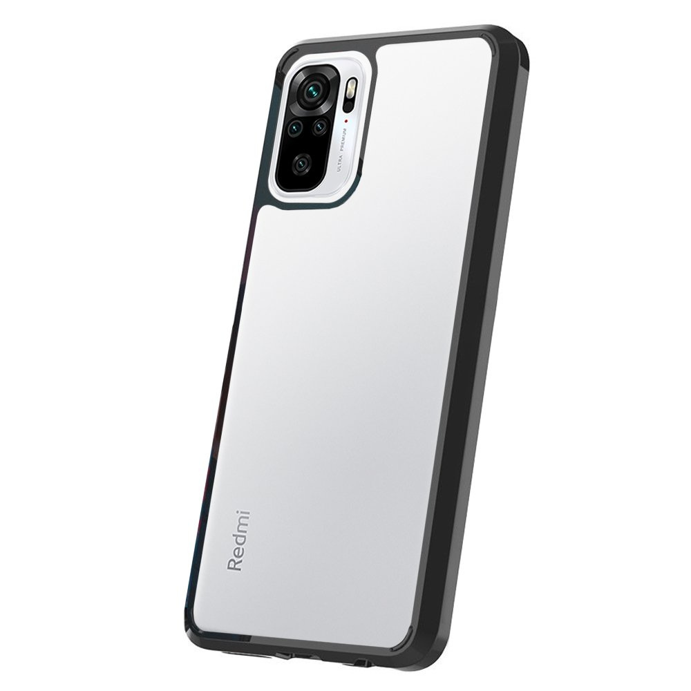 Schutzhülle Für Xiaomi Redmi Note 10/10s, Fusion Hybrid, Transparent/schwarz