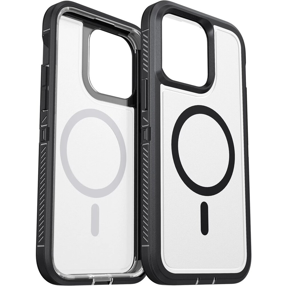 Iphone 13 Pro Hülle Mit Rahmen, Magsafe-kompatibel, Transparent/schwarz
