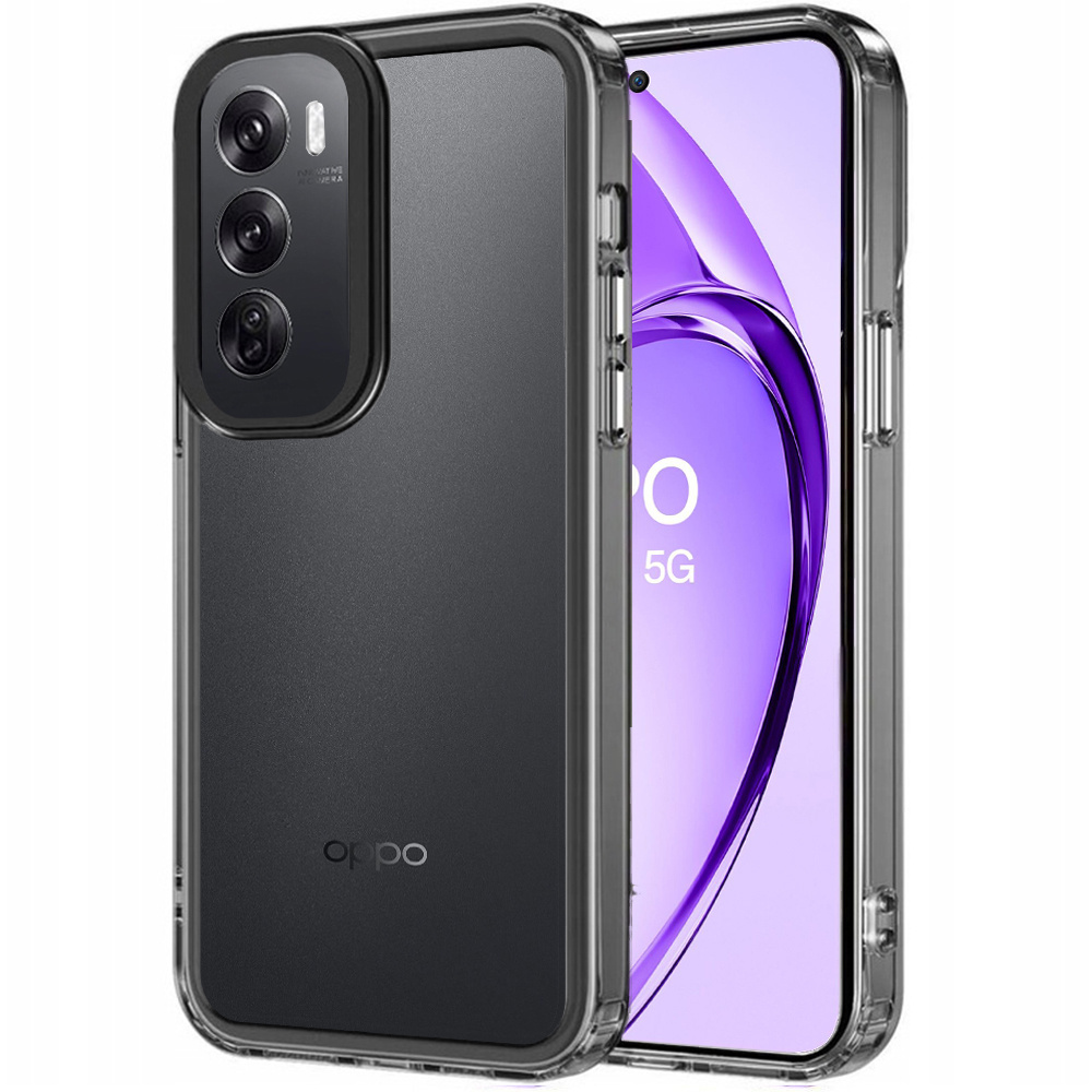 Oppo A80 Fusion Hybrid-hülle, Transparent/schwarz