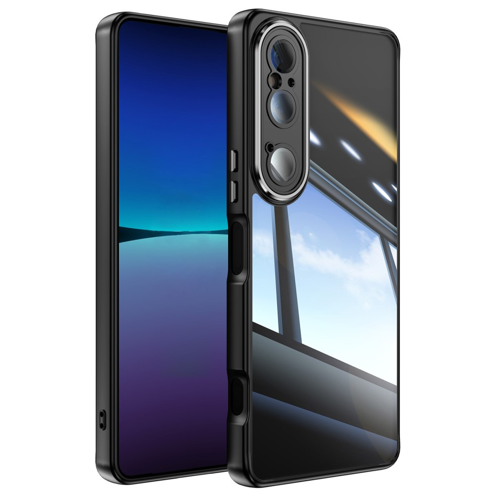 Sony Xperia 1 Vi Fusion Hybrid-hülle Mit Kameraschutz, Transparent/schwarz