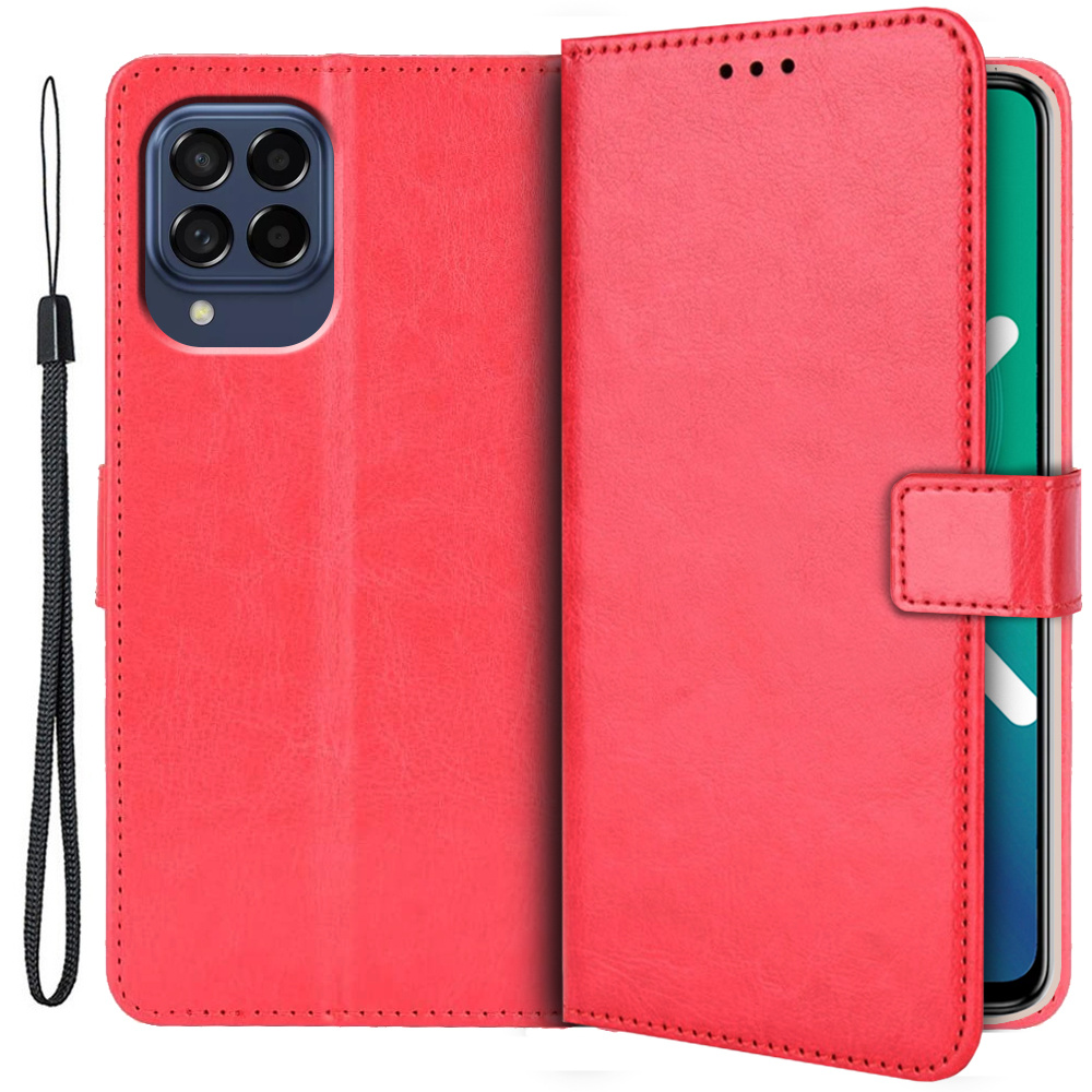 Brieftaschenhülle Für Samsung Galaxy M53 5g, Rot