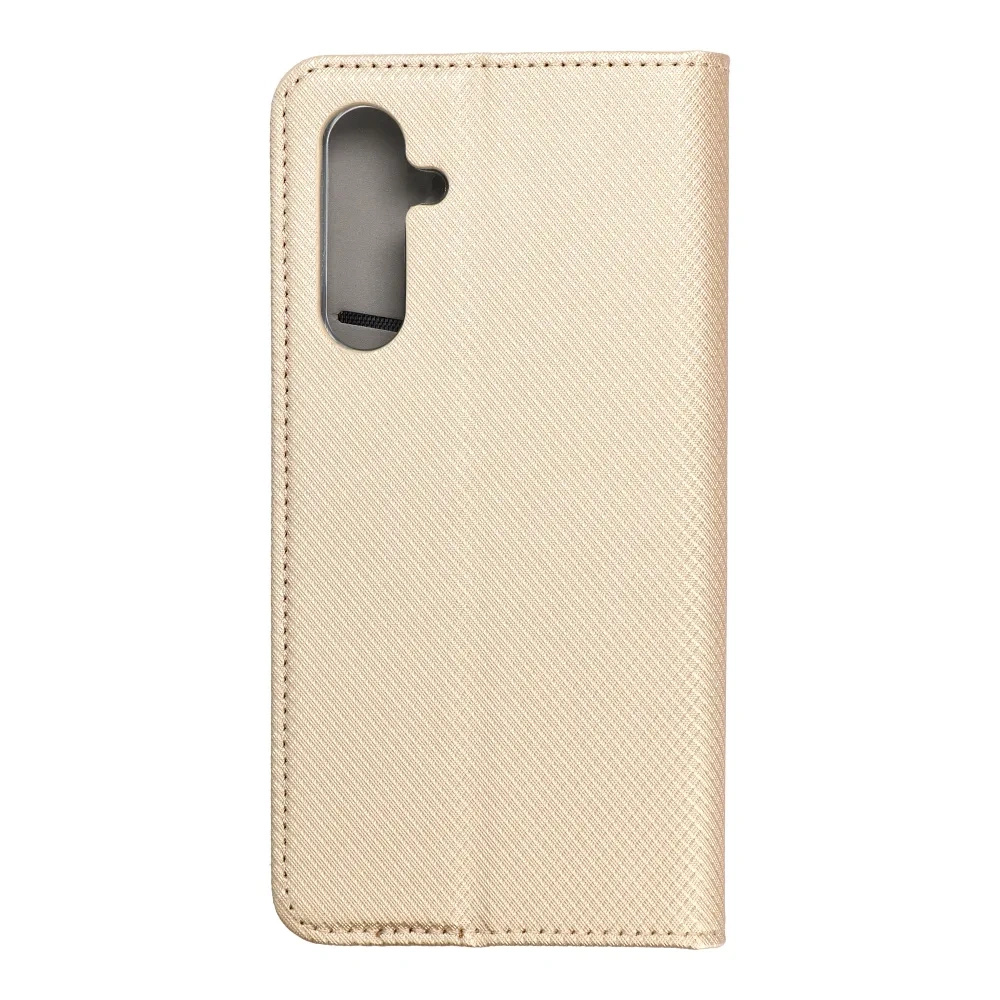 Schutzhülle Für Samsung Galaxy A14 4g/5g, Mit Magnetverschluss, Gold + 9h-glas