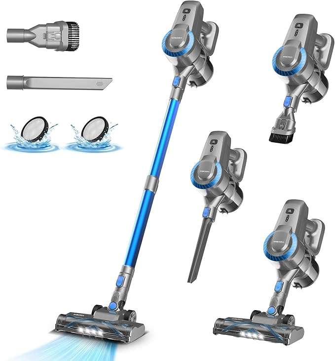Holyale Yisora N300 Blauer Vertikalstaubsauger
