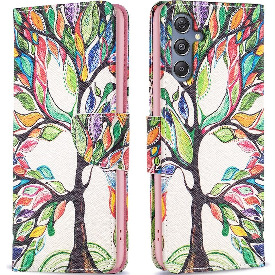 Klapphülle Für Samsung Galaxy M34, Brieftasche, Baum Des Lebens