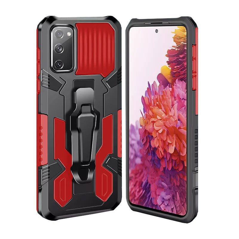 Hybrid-schutzhülle Mit Ständer Für Samsung Galaxy A02s, Rot