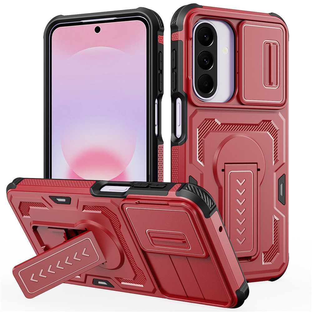 Gepanzerte Schutzhülle Für Samsung Galaxy A27 5g, Mit Kameraverschluss, Rot
