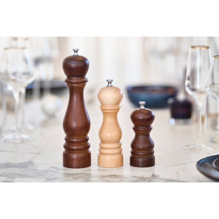 Pepper Mill - Bisetti - Roma - 19 Cm - Walnut