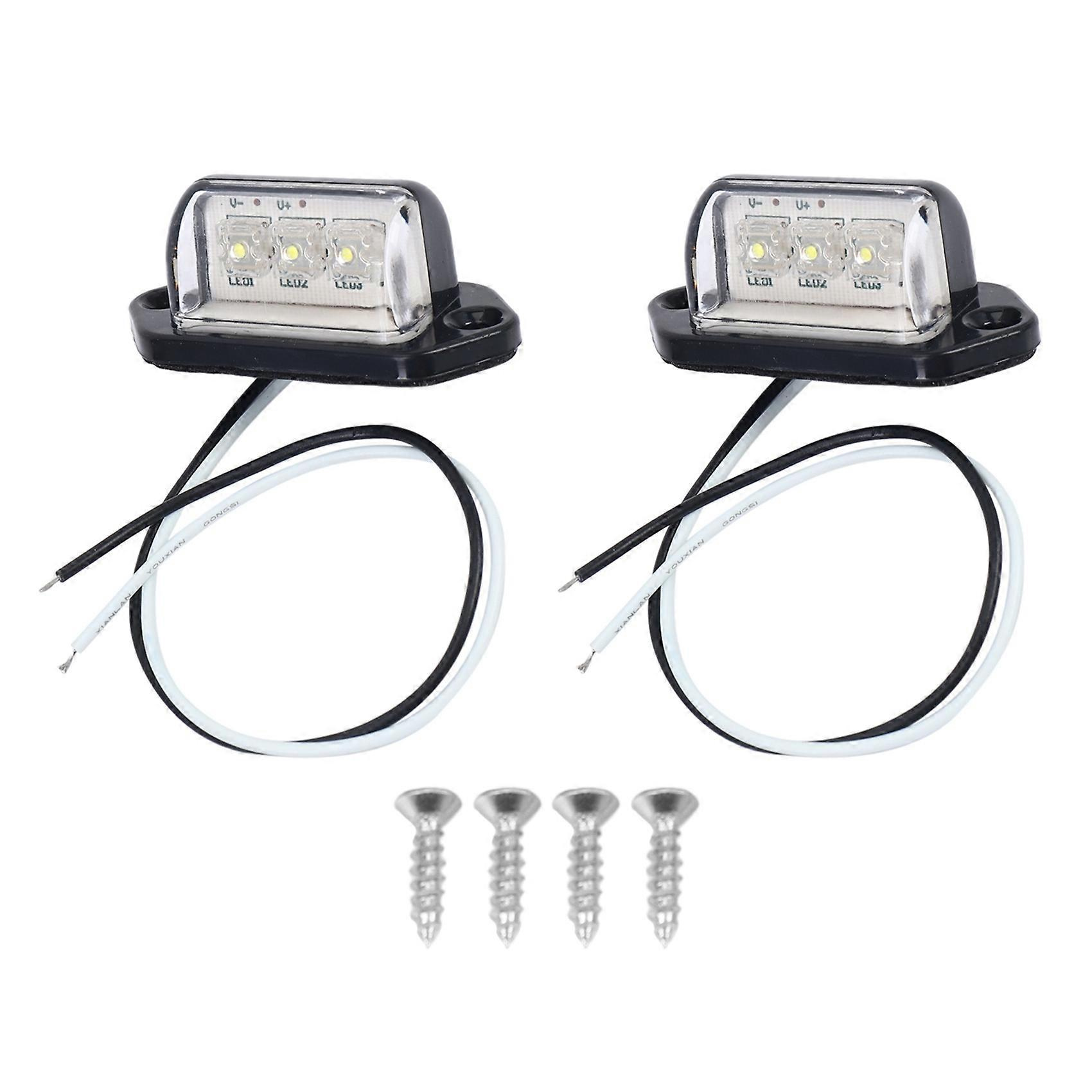 Led-kennzeichenbeleuchtung, Rückleuchten, Universell 12v/24v, Für Pkw, Anhänger, Lkw, Transporter, Wohnwagen, Boote, Jxlgv