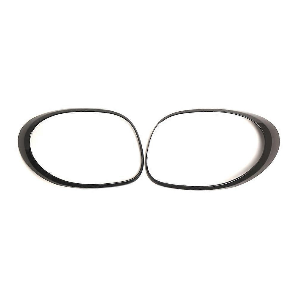 Paar Glänzend Schwarze Rücklicht-zierringe Für Fiat 500l 2014-2020 68235995aa 68235996aajxlgv
