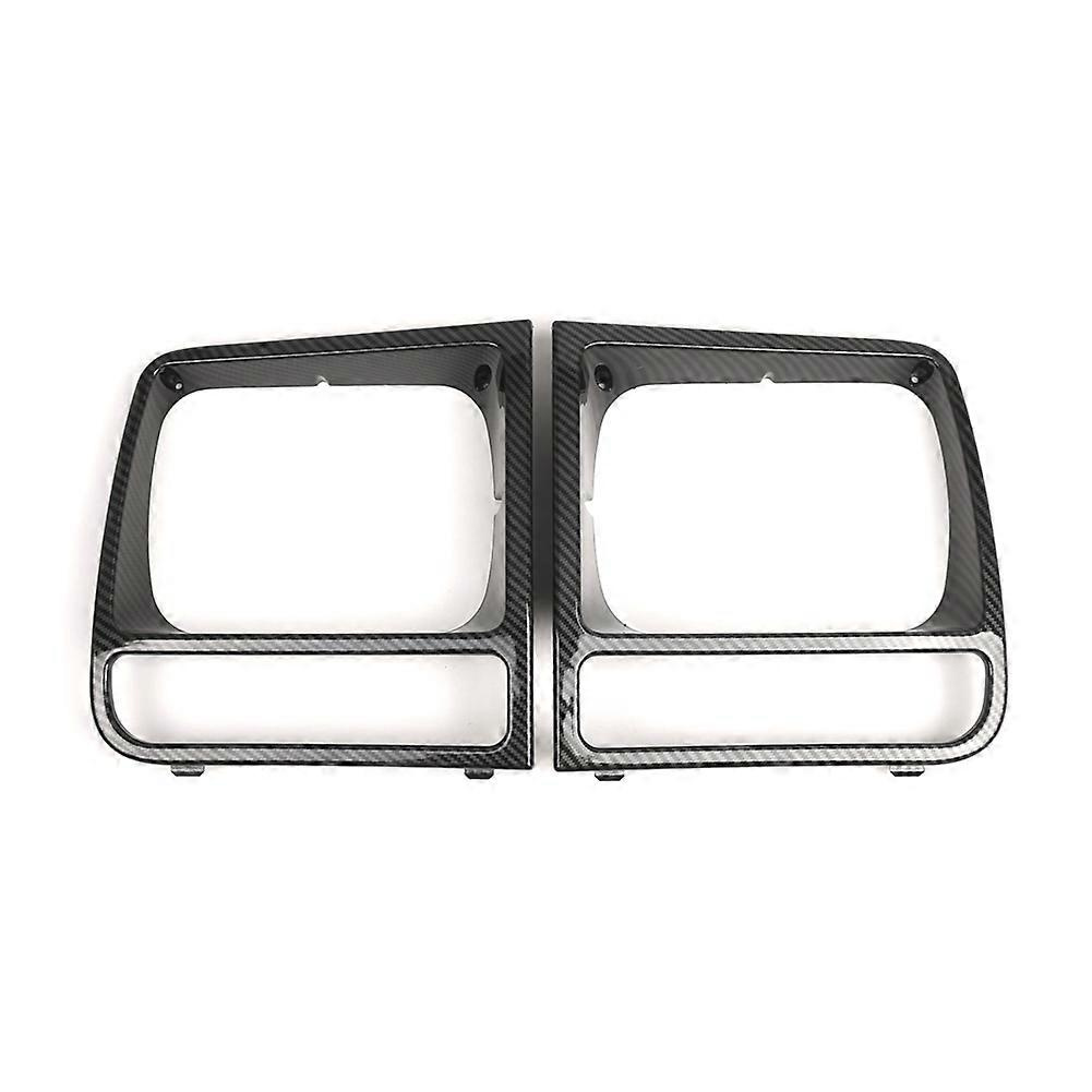 Frontscheinwerferrahmen-abdeckung Für Jeep Cherokee 1998-2002 Ch2513156 Ch2512156 55055136 55055137 Carbonfaser Jxlgv
