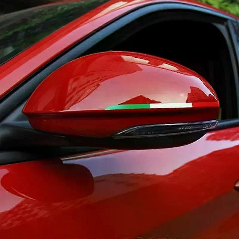 2pcs Auto Rückspiegel Aufkleber Auto Zubehör Für Alfa Romeo Giulia 147 156 159 Mito Stelvio Sportiva Giuliettajxlgv