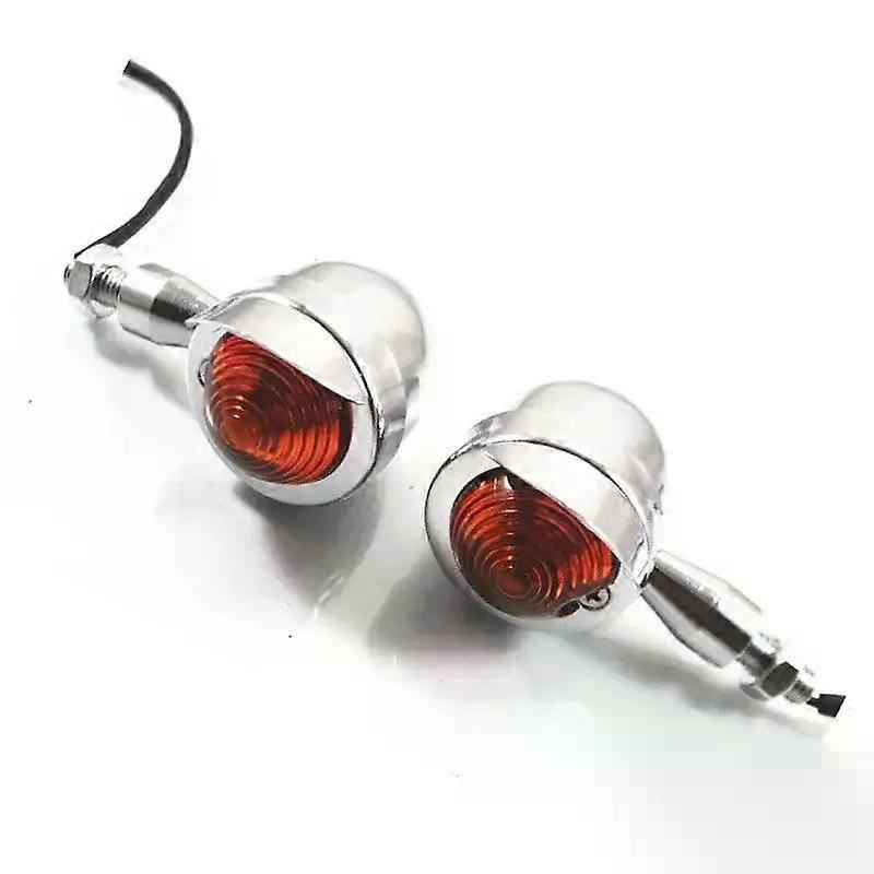 Gelbe Blinkerleuchte Mit Visieranzeige Für Harley Honda Kawasaki Suzuki Yamaha Cruiser Cafe Racer Jxlgv