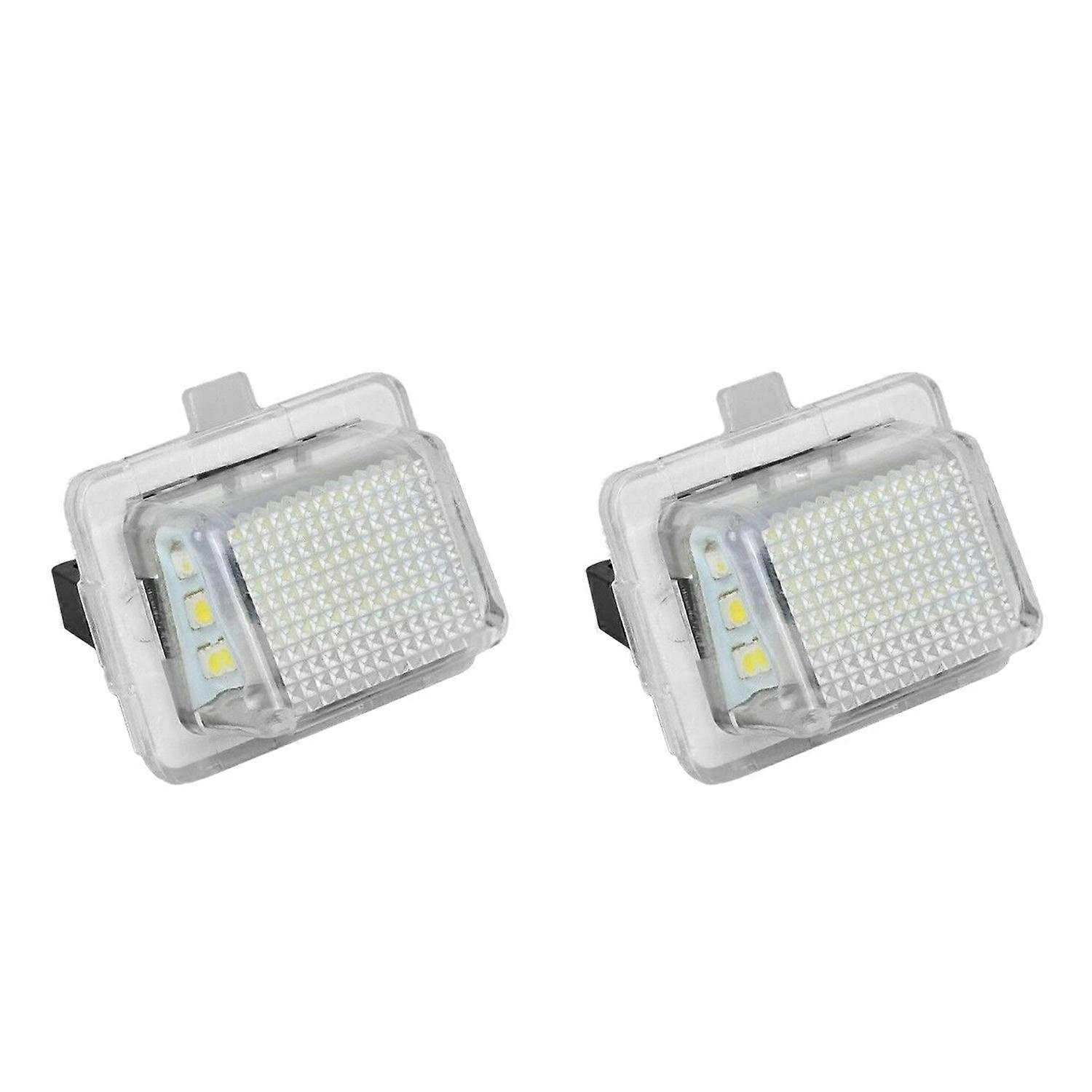 2 Stück Kennzeichenbeleuchtung Für Mercedes-benz W204/w212/w216/w221/w207, 18 Leds, Weiß, Hinten, Tajxlgv