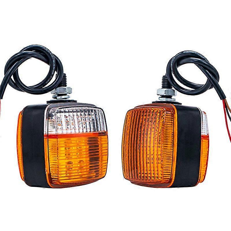 Led-blinker Für Gabelstapler, Doppelseitig, Klein, 12 V, Quadratisch, Blinker Vorne, Parklicht Revjxlgv
