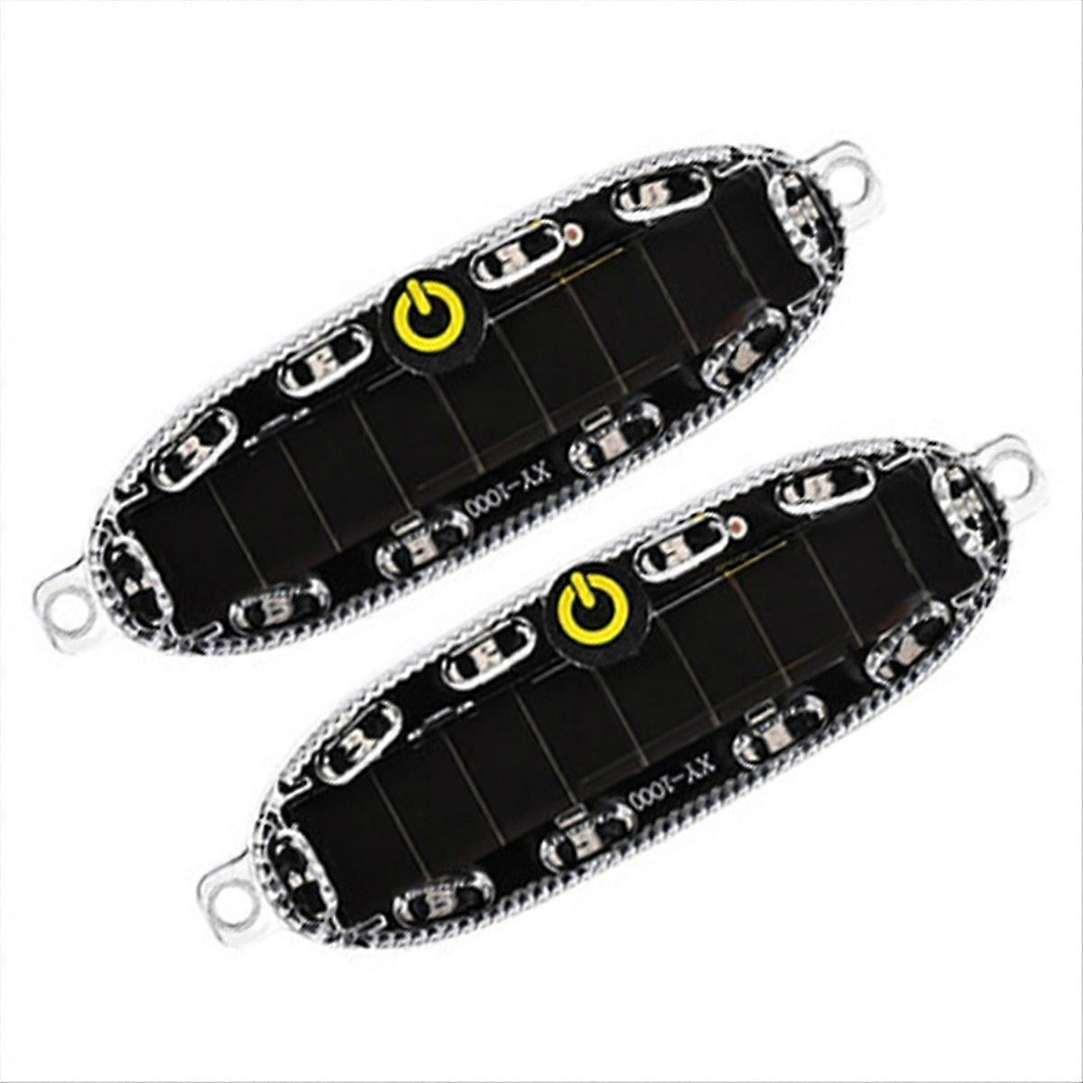 2 Stück Solar-led-warnleuchte, Kabelloses Blinklicht Für Auto, Motorrad, Fahrrad, Hinten, Rot Und Blau Blinkend (jxlgv)
