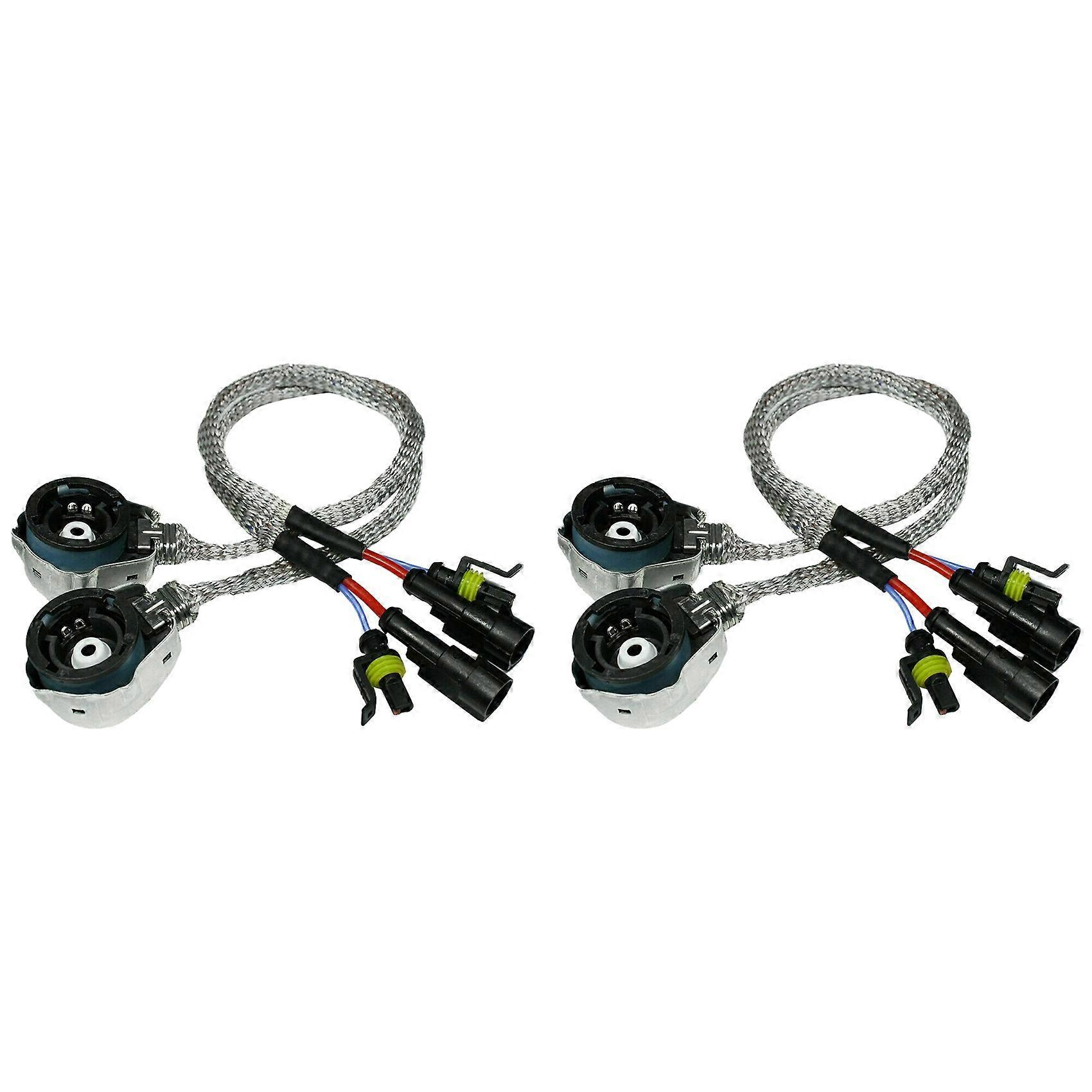 4x D2s/d4s Hid Xenon-lampenadapter Kabelbaum Stecker Buchse Jxlgv