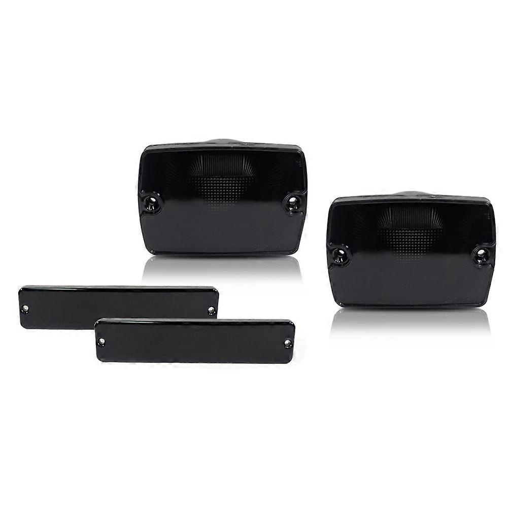 4-teiliges Set Aus Stoßstangenblinkern Und Kotflügel-seitenmarkierungsleuchten Für Jeep Wrangler Yj 1987-1995 56001378, 56001424jxlgv
