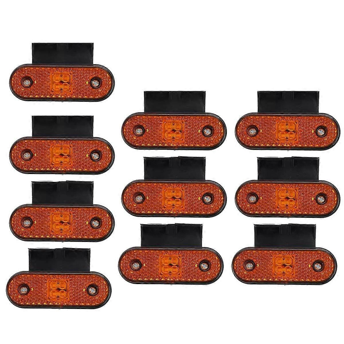 10 Stück 24v Led-seitenmarkierungsleuchten, Blinker, Rücklichter Für Pkw, Lkw, Anhänger, Wohnwagen, Busse, Boote, Wohnmobile, Lkw (jxlgv)