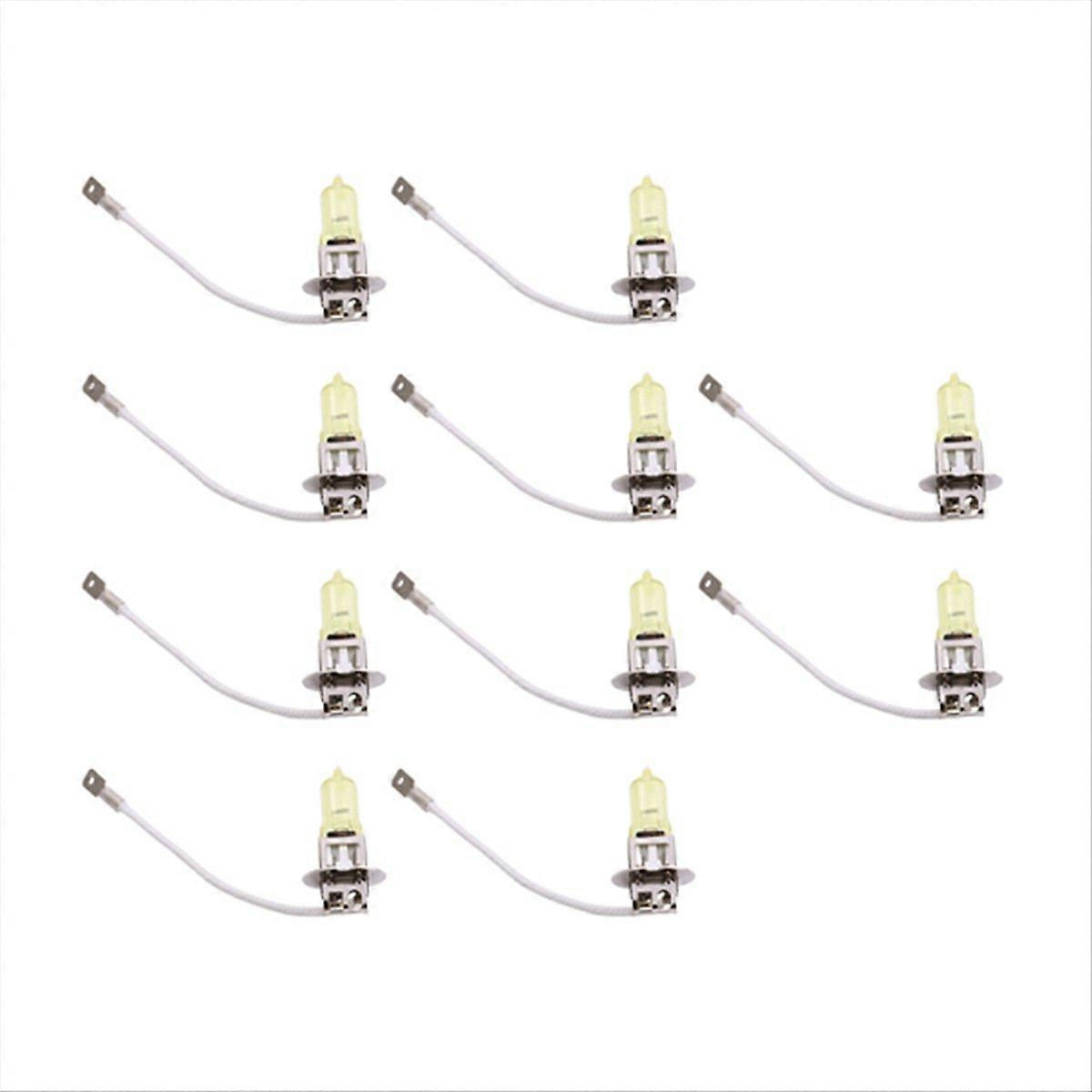 10 Stück Kfz-halogenlampen Für Nebelscheinwerfer, 12 V Dc, H3, 100 W, Gelb, Jxlgv