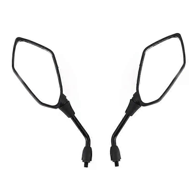 Paar Motorrad-, Roller- Und E-bike-rückspiegel, Konvex, 8 Mm/10 Mm, Carbonfaser-imitat, Jxlgv