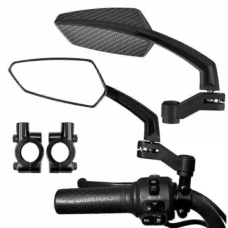 360° Drehbare Motorrad-rückspiegel Aus Kohlefaser Mit 7/8"-lenkerhalterung Für Cruiser, Roller, Atv, Street Bike Und Dirt Bike (jxlgv)