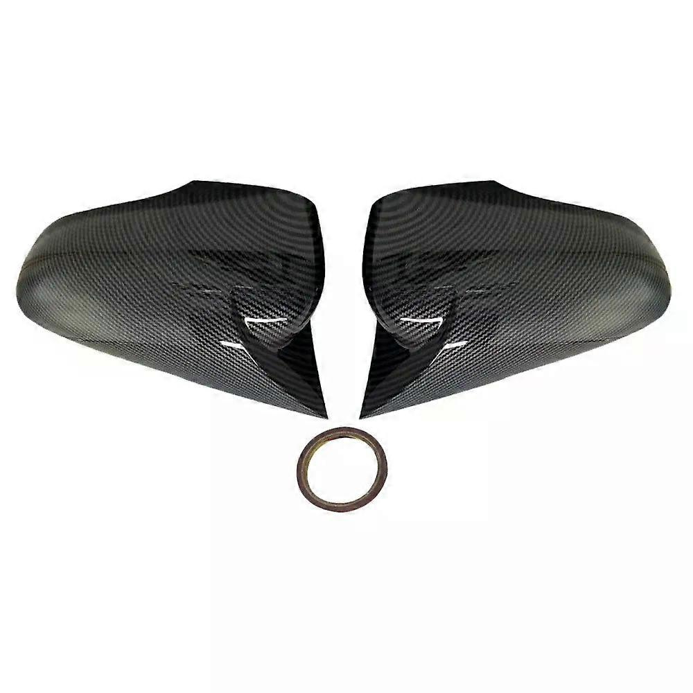 Stück Außenspiegelkappen Aus Glänzend Schwarzem Carbonfaser-design Für Renault Clio 4 2012–2015 (jxlgv)