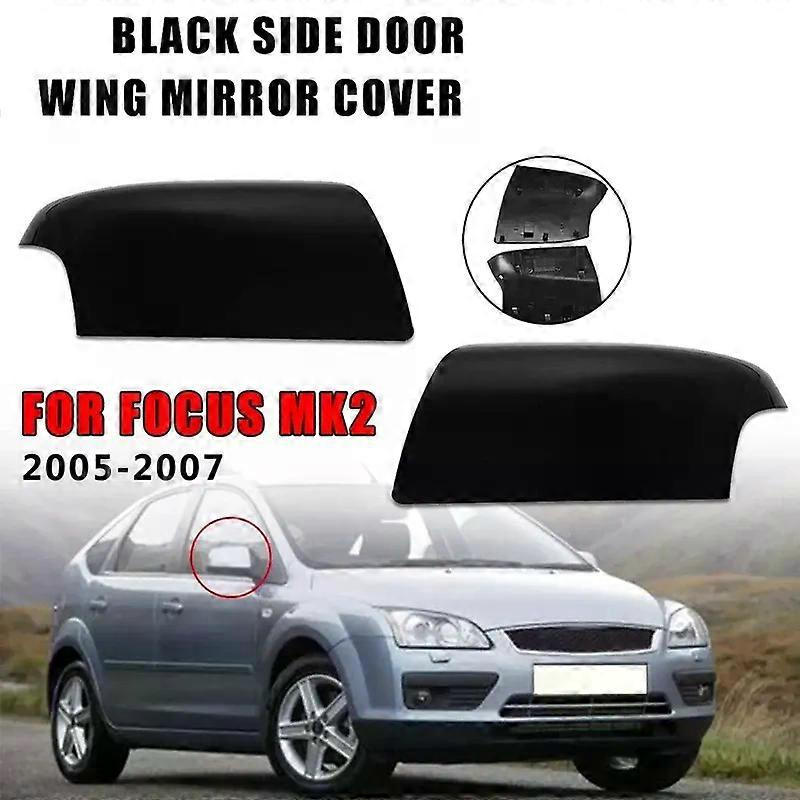 Glänzend Schwarze Außenspiegelabdeckung Für Ford Focus Mk2 2005 2006 2007jxlgv