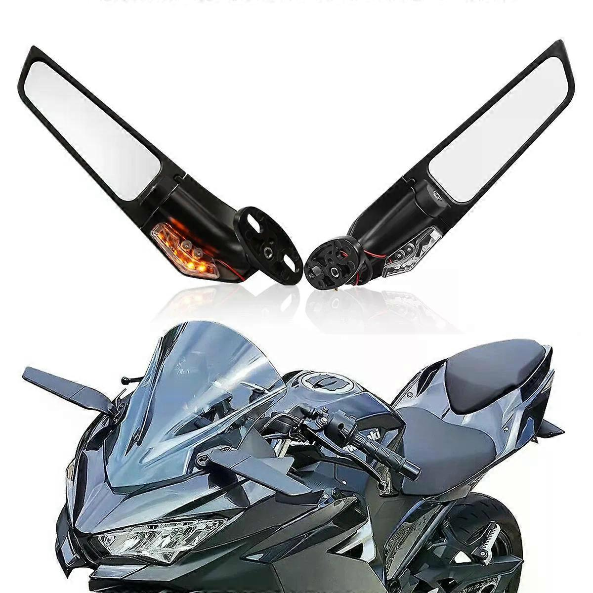 Außenspiegel Mit Led-blinkern Für Suzuki Gsxr 600, 750, 1000, Gsx1000 Und Honda/yamaha (motorradzubehör Jxlgv)