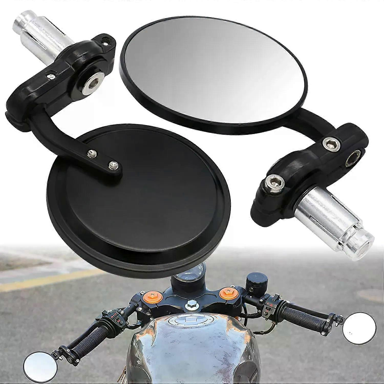 Universelle Rückspiegel, Konvexe Lenkerendenspiegel, Klappbare Seitenspiegel Für Honda, Harley-davidson, Roller, Atv Und Dirtbike (jxlgv)