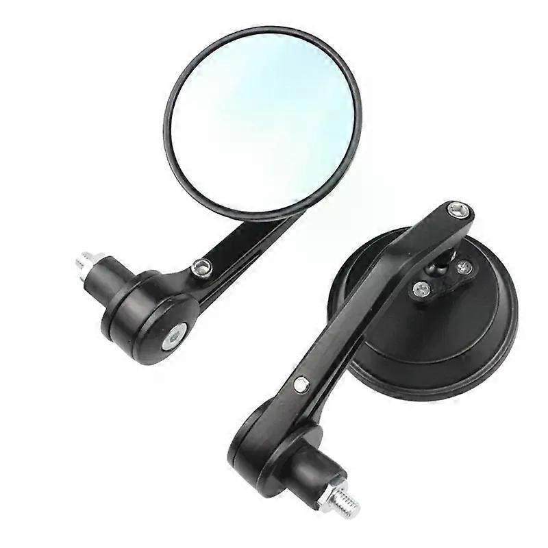 Paar 7/8" (22 Mm) Motorrad-rückspiegel, Retro-rundspiegel Für Lenkerenden, Passend Für Roller Und Atv, Blendfrei (jxlgv)