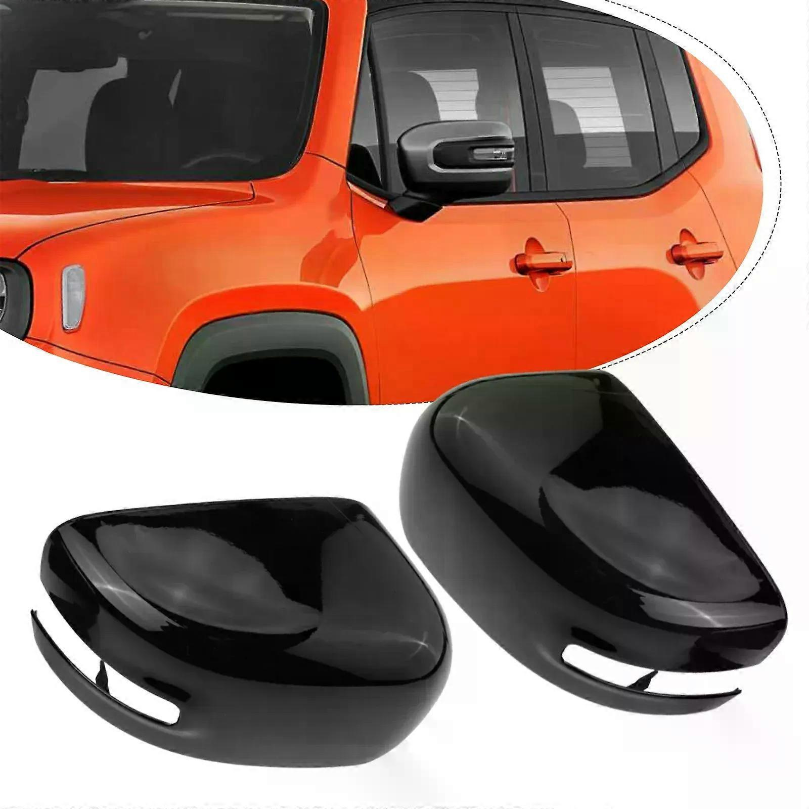 Paar Außenspiegelkappen Für Jeep Renegade 2015 – Schwarzer Ersatz Für Außenspiegelkappen (rückspiegelkappe) Jxlgv