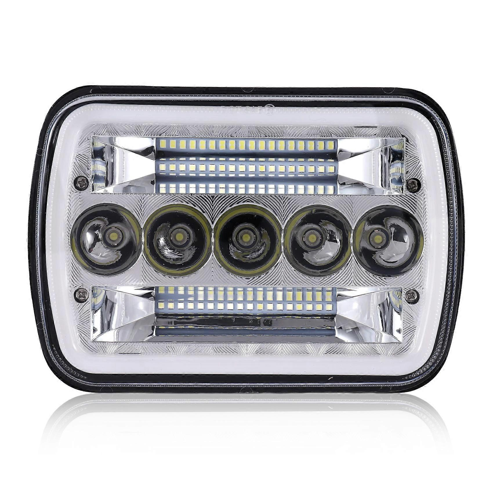 5x7 Zoll 7x6 Zoll Led-scheinwerfer Mit Fern- Und Abblendlicht, Halo-tagfahrlicht Für Jeep Cherokee Xj Wrangler Yjjxlgv
