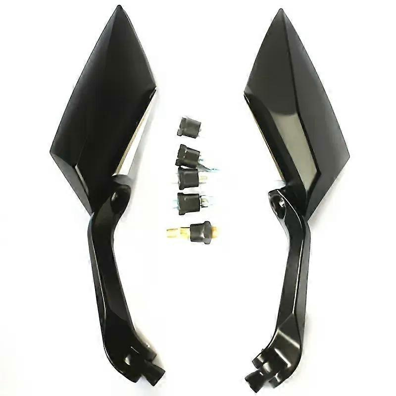 Schwarze 8-mm-10-mm-motorrad-rückspiegel Für Cafe Racer, Passend Für Harley, Kawasaki, Jxl Und Gv